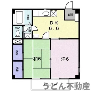 ニューシティ三条B【2階】の間取り