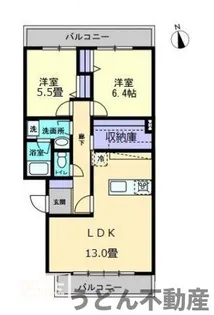 サンロイヤル元山【203号室】の間取り