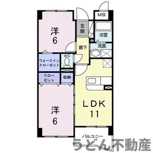 ハイツ・シンフォニー【2階】の間取り