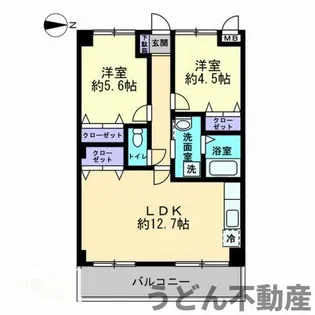フィネス多賀【3階】の間取り