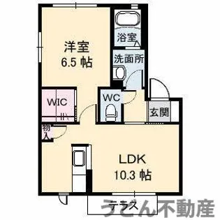 ルミエール松縄 B棟【1階】の間取り