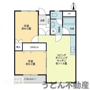 デイジー三条【4階】の間取り