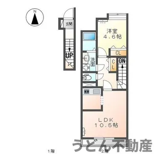 ベース新田南【0202号室】の間取り