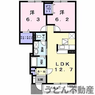 ヴィータ・リベラ国分寺D【1階】の間取り