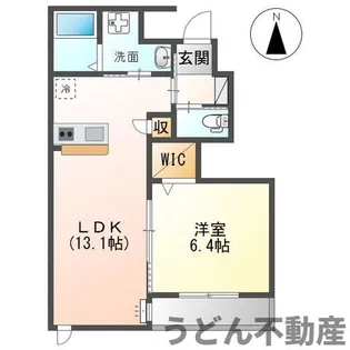 フィオーレ【0102号室】の間取り