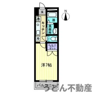アイランドガーデン山田【202号室】の間取り