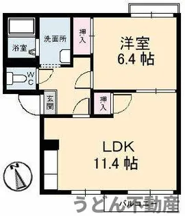 リベラ寺井 A棟【2階】の間取り