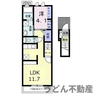 プランドール松縄【2階】の間取り