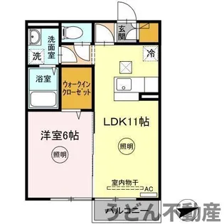 ル・クプル太田【105号室】の間取り