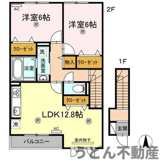 カーサ コバ A棟【A202号室】の間取り
