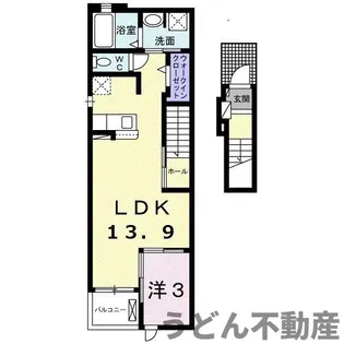 ボンヌール Ⅰ【2階】の間取り