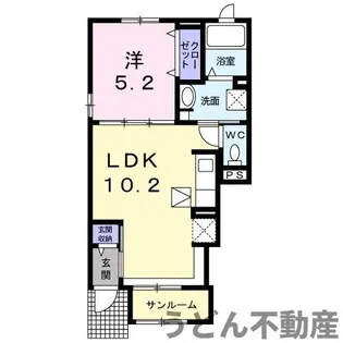 フォルシュ・ヴェーラⅢ【1階】の間取り