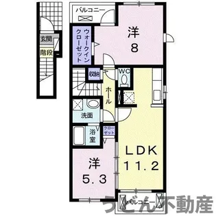カレントA【2階】の間取り