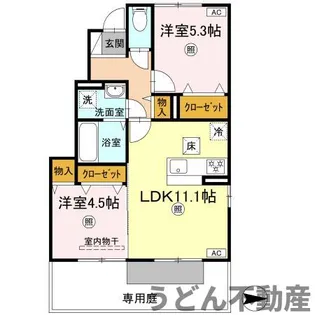 セジュール澄Ⅲ B棟【1階】の間取り