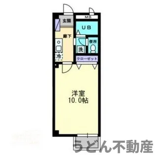 カレッジハイツ山地【A206号室】の間取り