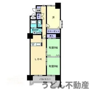 エスポワール林【6階】の間取り