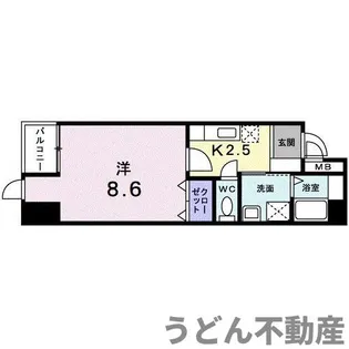 グレース栗林【2階】の間取り