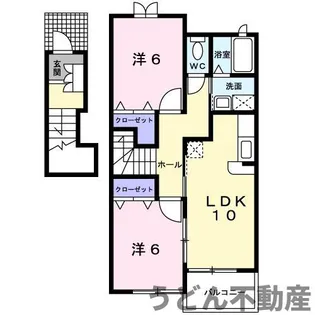 カルム A【205号室】の間取り