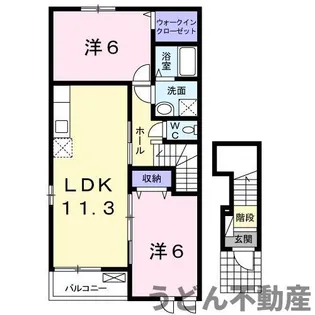 エアリーフィールドからたち【2階】の間取り