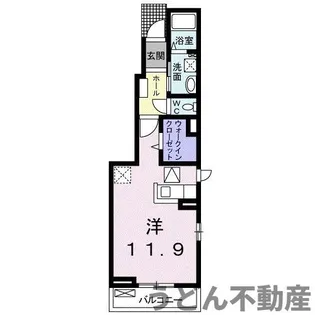 ベル・メゾン【1階】の間取り