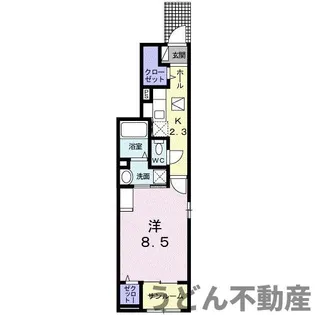 ル・ボヌール三木Ⅲ【1階】の間取り