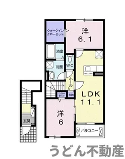 フィオーレⅡ【2階】の間取り