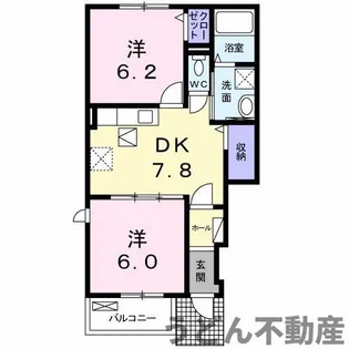 シャイン パークB【1階】の間取り