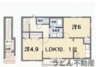 サンハローD【2階】の間取り