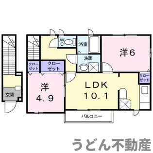 ジェルメ テール C【2階】の間取り