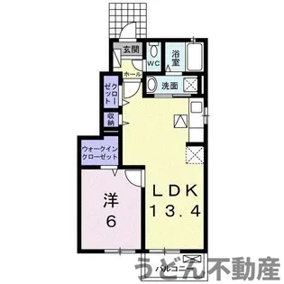 ディア コートⅡ【1階】の間取り