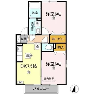 ビーンズヒル C棟【1階】の間取り