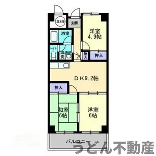 アーバン茜【9階】の間取り