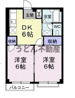 エルディム横井【1階】の間取り