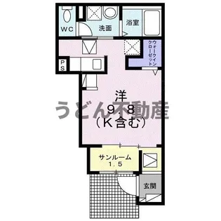 エスポワールC【1階】の間取り