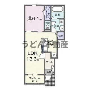 フォレスト太田【1階】の間取り