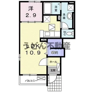 ベル・イリーデA【1階】の間取り