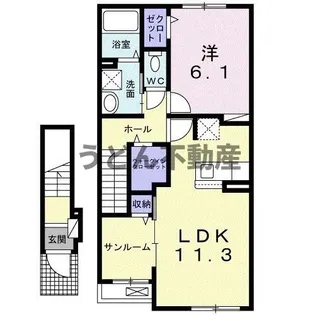 プレッソ太田Ⅰ【2階】の間取り