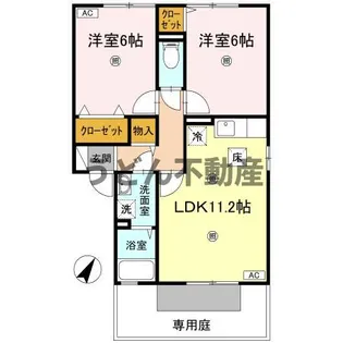 フォレスト D棟【1階】の間取り