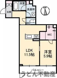 ベルセーヌ【1階】の間取り