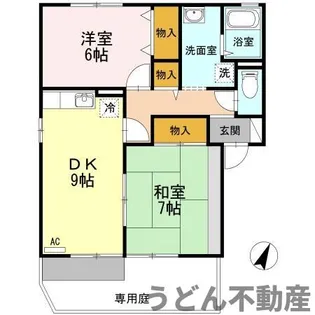 アーンジュハイツ C棟【102号室】の間取り