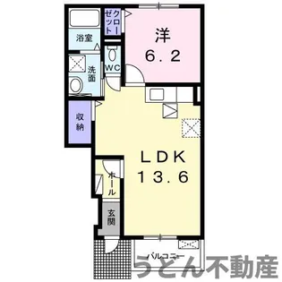 アルフォートB【1階】の間取り