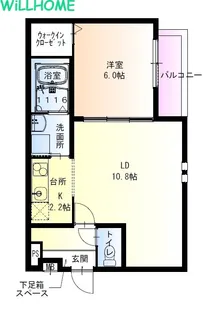 フジパレス市駅東イースト【1階】の間取り