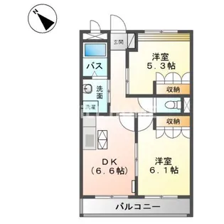 和歌山県和歌山市大谷【アパート】の間取り