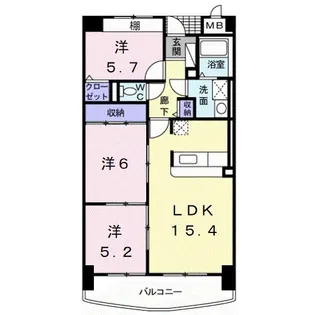 ポルトーネ【1階】の間取り