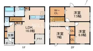 和歌山県和歌山市湊4丁目【一戸建】の間取り