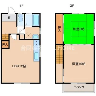 和歌山県和歌山市弘西【アパート】の間取り