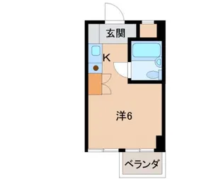 クレール大門川【406号室】の間取り