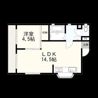 エジスポール【302号室】の間取り