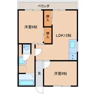 和歌山県和歌山市黒田【マンション】の間取り