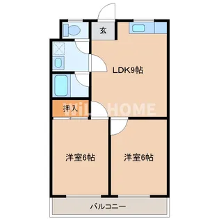 グリーンフル堀畑【2階】の間取り